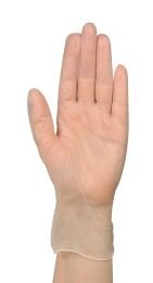 100 Stück Einmalhandschuhe UntersuchungshandschuheVinyl Puderfrei (medium (mittel)) - 