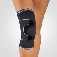 BORT Asymmetric® Kniebandage XL schwarz links - 