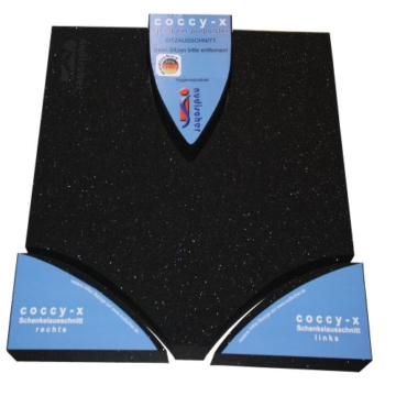 COCCY-X Steißbeinkissen zur Entlastung 40 x 40 Höhe 5 cm - 